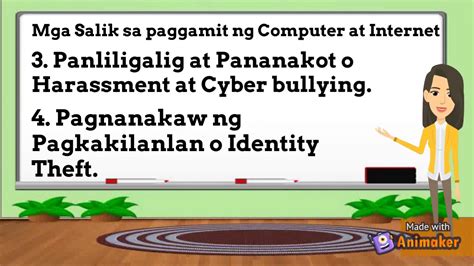 Anong tatlong patakaran sa pag gamit ng pagsusurf ng internet.